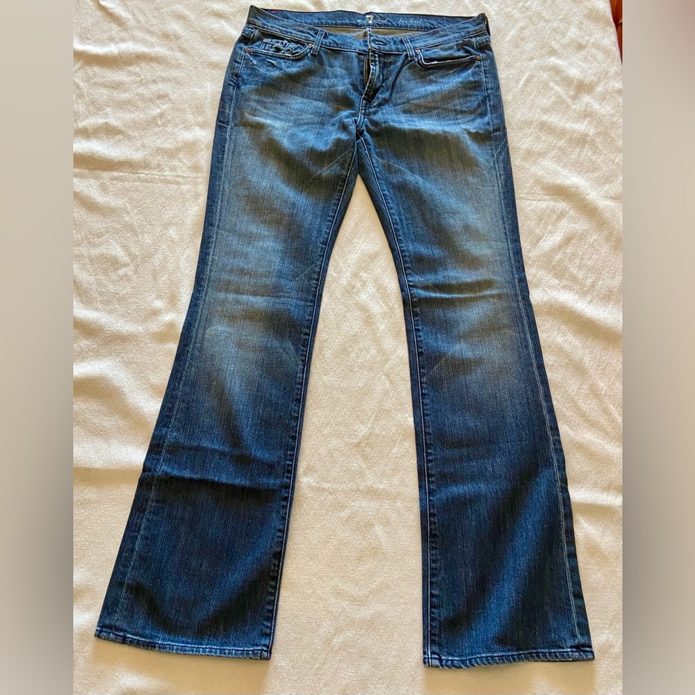 🟠 WOMENS 7 FOR ALL MANKIND RHINESTONE SPARKLE POCKET - WORN TWICE 🟠 - Picture 4 of 10